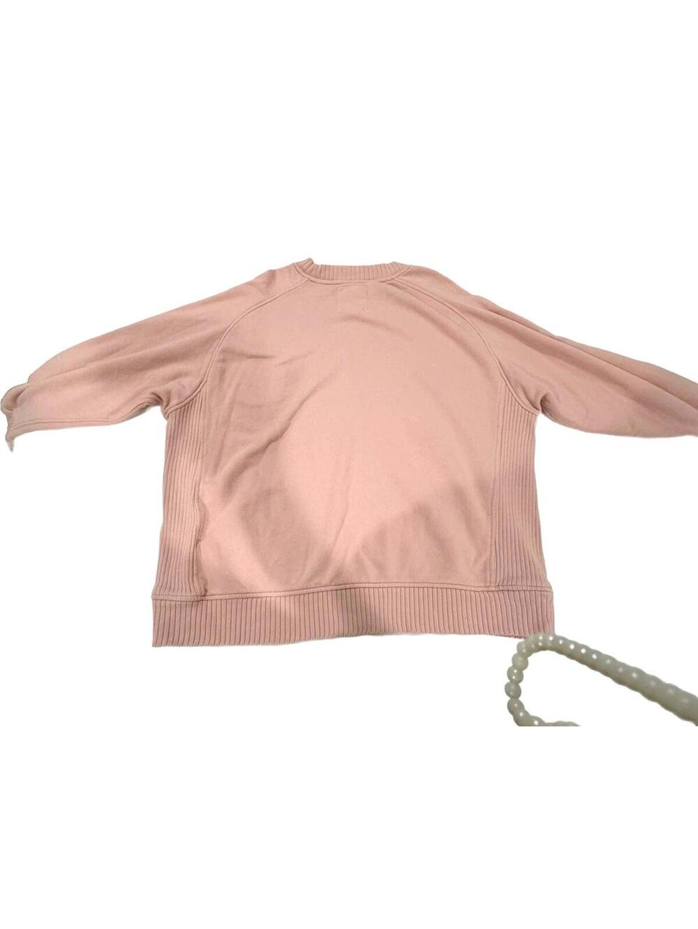 Aerie "Down to Earth" Oversized Crewneck Sweatshirt Baby Pink Medium Loungewear - Picture 4 of 9